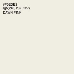 #F0EDE3 - Dawn Pink Color Image